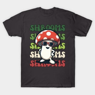 SHROOMS - Foraging - Fungi - Cottagecore - Retro T-Shirt